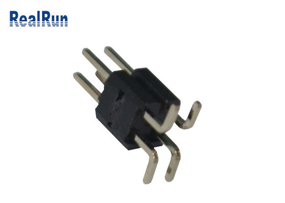 Ο Μαύρος 2.0mm πίσσα PA6T 12 διπλός υπόλοιπος κόσμος συνδετήρων PCB καρφιτσών