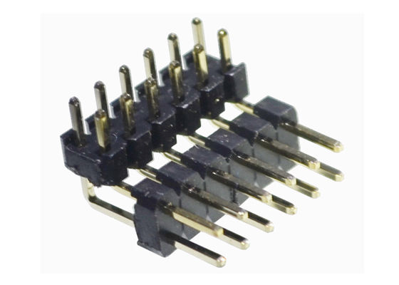 Πλαστική επιγραφή 2.0mm πίσσα 2A καρφιτσών σωστής γωνίας PBT PA6T