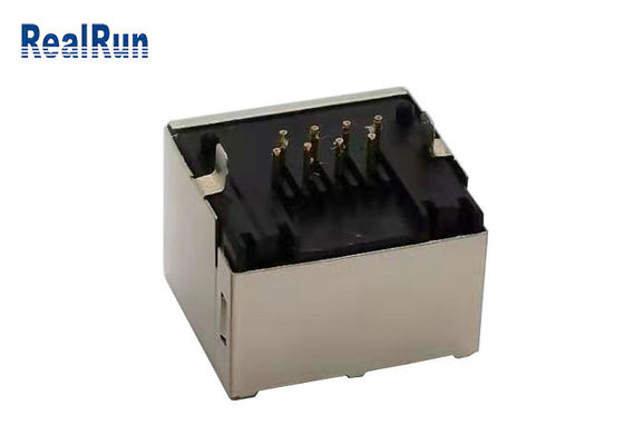 UL94V-0 1.5AMP RJ45 Jack μέταλλο συνδετήρων που προστατεύεται μορφωματικό