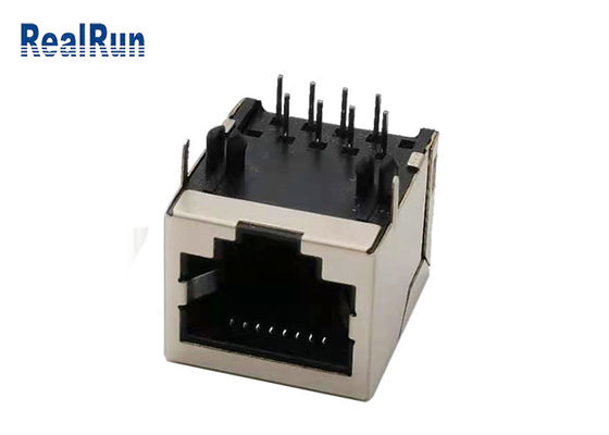 1.5AMP PBT Rj45 προστάτευσε τη μορφωματική θηλυκή υποδοχή βουλωμάτων 10P8C