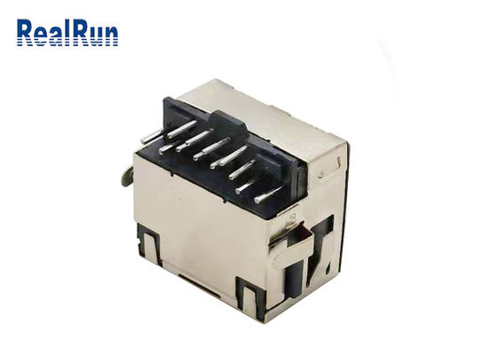 Συνδετήρας Jack 500VAC χαλκού RJ45 φωσφόρων LCP UL94V-0 με την ασπίδα