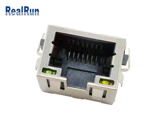 Συνδετήρας Jack 500VAC χαλκού RJ45 φωσφόρων LCP UL94V-0 με την ασπίδα