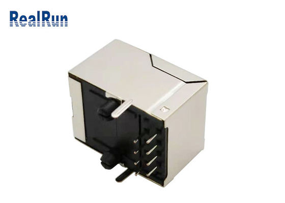 Υποδοχή 125V δικτύων PBT UL94V-0 10p8c RJ45 χωρίς υποδοχή των οδηγήσεων
