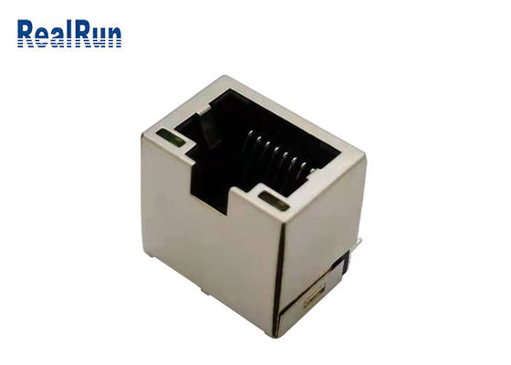 PA46 1 μορφωματικό Jack RJ45 κράμα χαλκού συνδετήρων PCB λιμένων Rj45