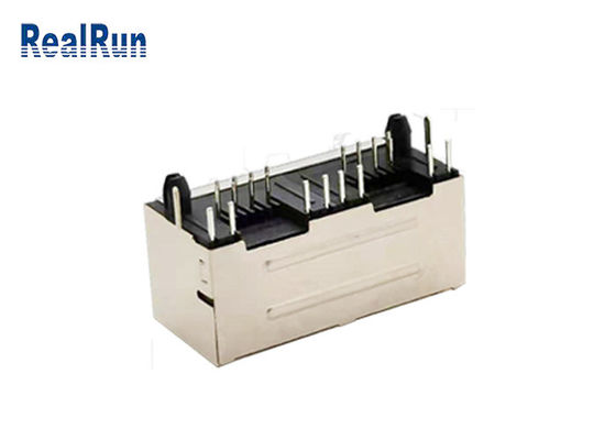 Μορφωματικό SGS του Jack συνδετήρων PCB 8P8C RJ45 με των οδηγήσεων που προστατεύονται