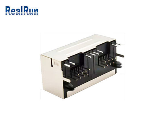 Μορφωματικό SGS του Jack συνδετήρων PCB 8P8C RJ45 με των οδηγήσεων που προστατεύονται
