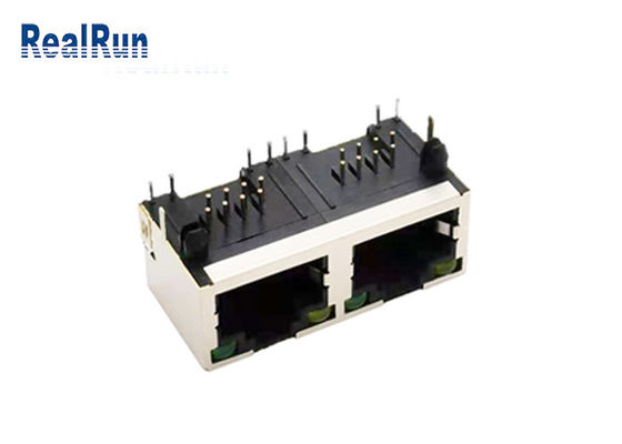 Μορφωματικό SGS του Jack συνδετήρων PCB 8P8C RJ45 με των οδηγήσεων που προστατεύονται