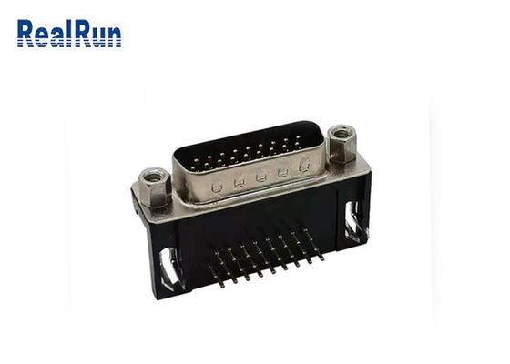 Συνδετήρας PCB VGA υπόλοιπου κόσμου συνδετήρων R/A 3 τύπων Δ καρφιτσών επένδυσης HDR 26 κασσίτερου