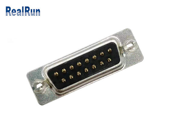 Subminiature σφραγισμένη συνδετήρας επαφή ευθύ PBT Δ 15 καρφιτσών