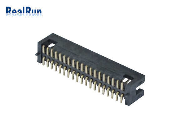 PA6T 1.27mm διπλή καρφίτσα UL94V-0 σωστής γωνίας 2*19 υπόλοιπου κόσμου επιγραφών κιβωτίων πισσών SMT