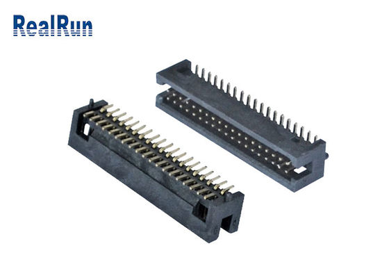 PA6T 1.27mm διπλή καρφίτσα UL94V-0 σωστής γωνίας 2*19 υπόλοιπου κόσμου επιγραφών κιβωτίων πισσών SMT