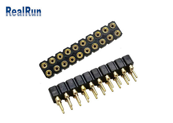 PBT 2.54mm θηλυκή επιγραφή 20 καρφιτσών ΕΜΒΎΘΙΣΗΣ διπλός συνδετήρας υποδοχών υπόλοιπου κόσμου καρφιτσών