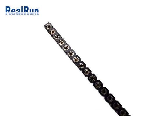 Θηλυκή επιγραφή 2.54mm καρφιτσών ΕΜΒΎΘΙΣΗΣ 40P ορείχαλκου CuZn36Pb3 ενιαίος υπόλοιπος κόσμος