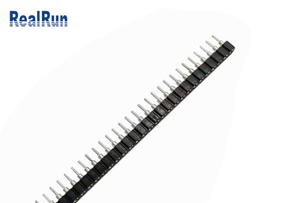 Θηλυκή επιγραφή 2.54mm καρφιτσών ΕΜΒΎΘΙΣΗΣ 40P ορείχαλκου CuZn36Pb3 ενιαίος υπόλοιπος κόσμος