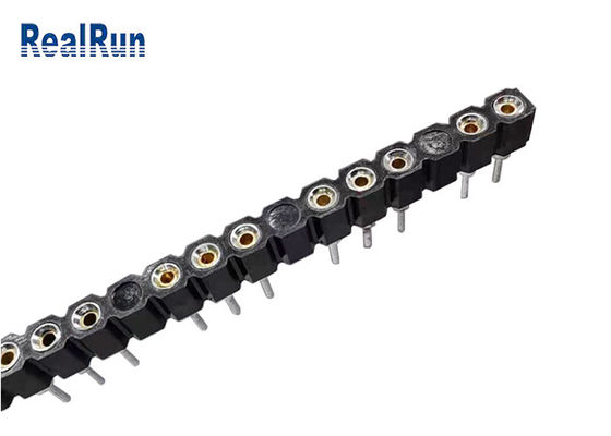 Πίσσα 2.54mm 180 ευθεία καρφίτσα επιγραφών UL94V-0 1*30 καρφιτσών βαθμού