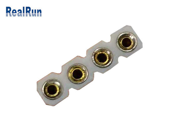 χρυσός 1000V RMS θηλυκός τελικός συνδετήρας 1 2.54mm εμβύθιση υπόλοιπου κόσμου 4P