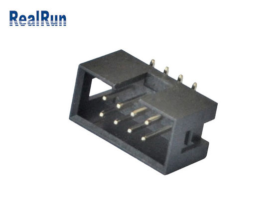 Η κάθετη καρφίτσα επιγραφών 2*4 8 κιβωτίων PCB 2.54mm SMT επεξεργάστηκε την ύλη συγκολλήσεως PA6T στη μηχανή