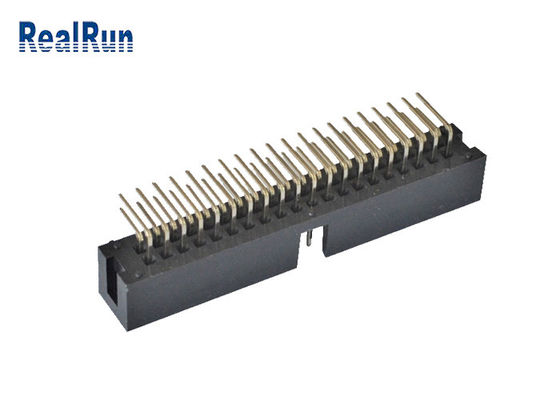 Η κάθετη καρφίτσα επιγραφών 2*4 8 κιβωτίων PCB 2.54mm SMT επεξεργάστηκε την ύλη συγκολλήσεως PA6T στη μηχανή