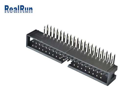 Η κάθετη καρφίτσα επιγραφών 2*4 8 κιβωτίων PCB 2.54mm SMT επεξεργάστηκε την ύλη συγκολλήσεως PA6T στη μηχανή
