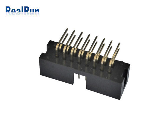 αρσενικός συνδετήρας βουλωμάτων PCB 2.54mm IDC αρσενική επιγραφή κιβωτίων 9.0mm ύψους