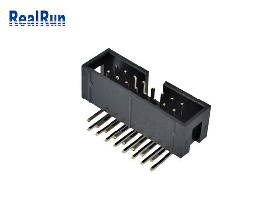 αρσενικός συνδετήρας βουλωμάτων PCB 2.54mm IDC αρσενική επιγραφή κιβωτίων 9.0mm ύψους