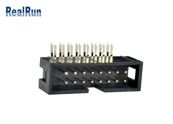 αρσενικός συνδετήρας βουλωμάτων PCB 2.54mm IDC αρσενική επιγραφή κιβωτίων 9.0mm ύψους