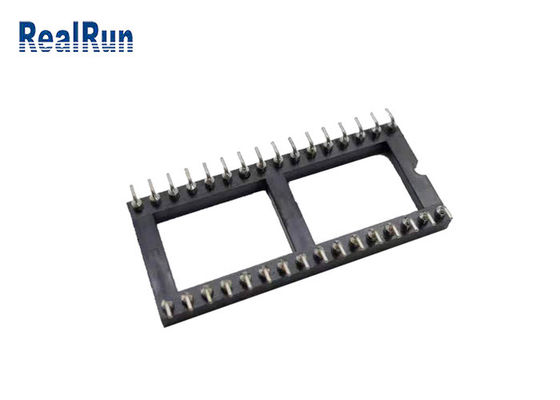 1.778mm SMT γύρω από το συνδετήρα 32 καρφίτσα ΜΑΔ UL94V-0 υποδοχών ολοκληρωμένου κυκλώματος τρυπών