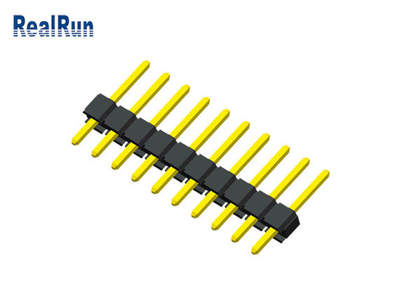 ενιαίος συνδετήρας πινάκων PCB επιγραφών PA6T PBT καρφιτσών υπόλοιπου κόσμου 1x10P UL94V-0