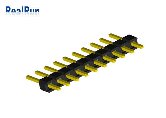 ενιαίος συνδετήρας πινάκων PCB επιγραφών PA6T PBT καρφιτσών υπόλοιπου κόσμου 1x10P UL94V-0
