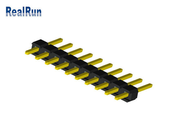 ενιαίος συνδετήρας πινάκων PCB επιγραφών PA6T PBT καρφιτσών υπόλοιπου κόσμου 1x10P UL94V-0