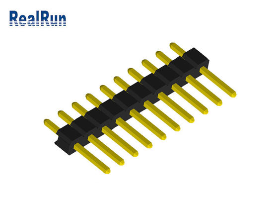 ενιαίος συνδετήρας πινάκων PCB επιγραφών PA6T PBT καρφιτσών υπόλοιπου κόσμου 1x10P UL94V-0