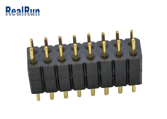 2.0mm LCP PBT PA6T γύρω από το διπλό υπόλοιπο κόσμο ΜΑΔ συνδετήρων 16P εμβύθισης επιγραφών καρφιτσών