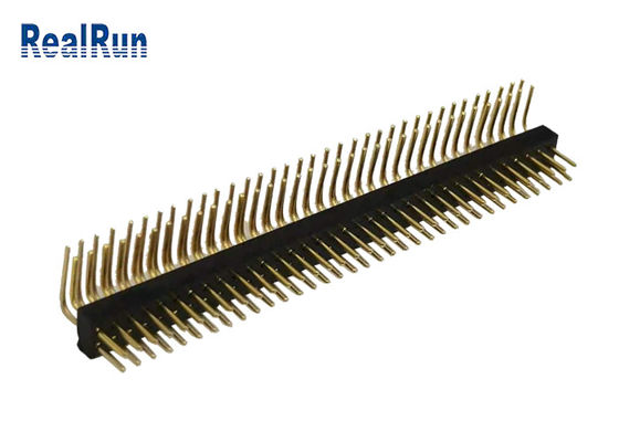 2*35P CuZn38Pb2 γύρω από τη θηλυκή σωστή γωνία UL94V-0 ISO9001 επιγραφών καρφιτσών