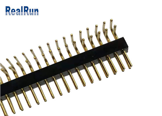 2*35P CuZn38Pb2 γύρω από τη θηλυκή σωστή γωνία UL94V-0 ISO9001 επιγραφών καρφιτσών