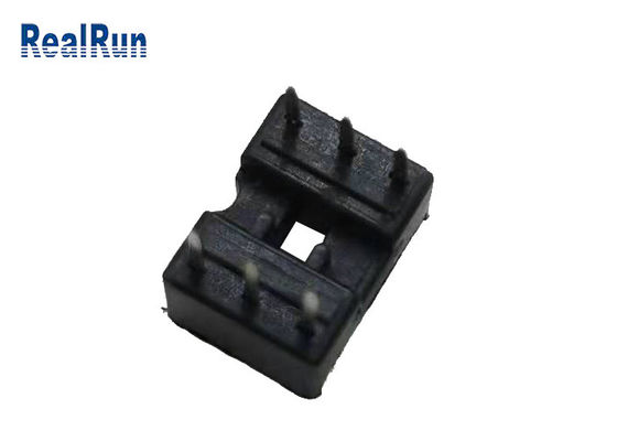 Θηλυκή επιγραφή 2*3P 180° κατ' ευθείαν 2.54mm RoHS καρφιτσών UL94V-0 PA6T τετραγωνική