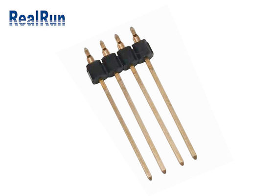 PA6T η κατάλληλη επιγραφή 2.54mm καρφιτσών PCB Τύπου ορείχαλκου PBT LCP κατ' ευθείαν ΒΥΘΊΖΕΙ τον αρσενικό συνδετήρα επιγραφών