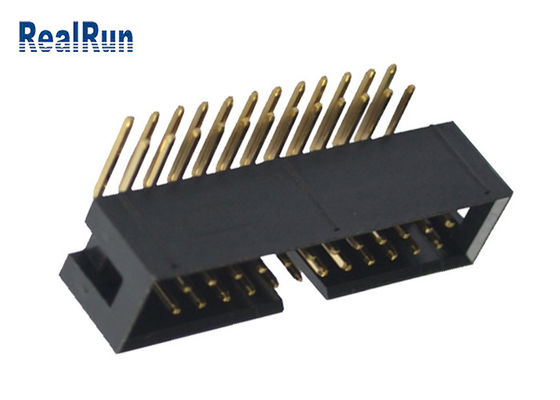 Συνδετήρας UL94V-0 PBT R/A 24 καρφίτσα DC3A LCP επιγραφών κιβωτίων ορείχαλκου PA6T