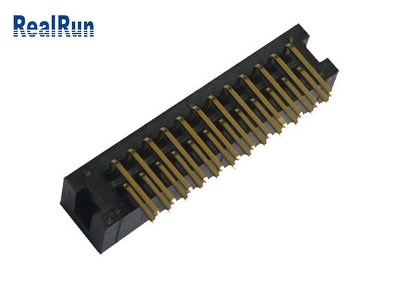 Συνδετήρας UL94V-0 PBT R/A 24 καρφίτσα DC3A LCP επιγραφών κιβωτίων ορείχαλκου PA6T