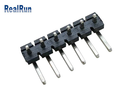 Μαύρος συνδετήρας επιγραφών PCB ορείχαλκου 7A LCP μονωτής κάμψεων PA6T 90 βαθμού