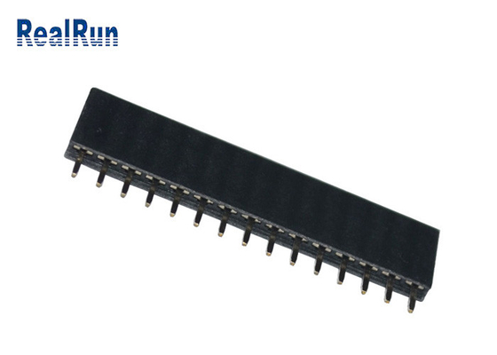 PA6T θηλυκή πίσσα συνδετήρων 15P 2.54mm επιγραφών PCB εμβύθισης κατ' ευθείαν για VCD