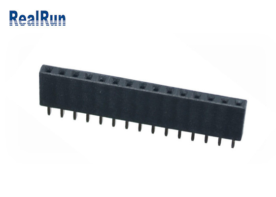 PA6T θηλυκή πίσσα συνδετήρων 15P 2.54mm επιγραφών PCB εμβύθισης κατ' ευθείαν για VCD