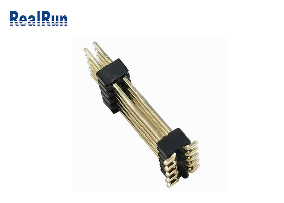 Διπλός συνδετήρας DC500V οριζόντιο SMT PA6T επιγραφών καρφιτσών στρώματος