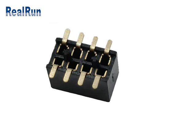 Θηλυκός συνδετήρας 2*4p χρυσό 1u» UL94v-0 H4.3mm LCP επιγραφών SMT 500VAC PA6T