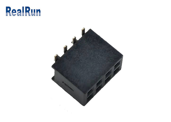Θηλυκός συνδετήρας 2*4p χρυσό 1u» UL94v-0 H4.3mm LCP επιγραφών SMT 500VAC PA6T