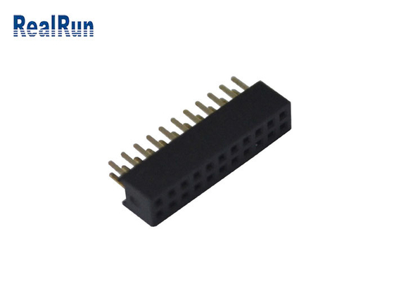 PA6T PBT πίνακας 180 βαθμού για να επιβιβαστεί στο θηλυκό διπλό συνδετήρα 2X11P επιγραφών υπόλοιπου κόσμου συνδετήρων