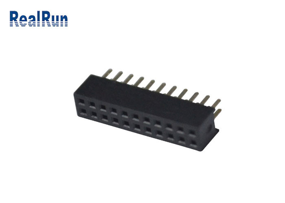 PA6T PBT πίνακας 180 βαθμού για να επιβιβαστεί στο θηλυκό διπλό συνδετήρα 2X11P επιγραφών υπόλοιπου κόσμου συνδετήρων