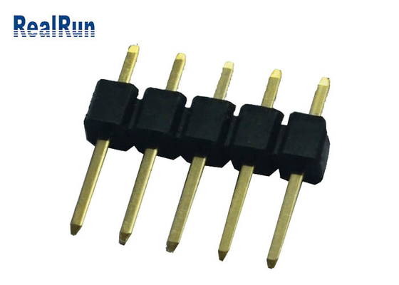 Συνδετήρας επιγραφών καρφιτσών PCB λήξη ύλης συγκολλήσεως επαφών ορείχαλκου πισσών 2,54 χιλ.