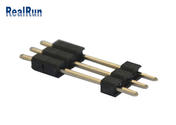 PA6T επιγραφή 3 καρφίτσα 3A καρφιτσών PCB ορείχαλκου ευθύς ενιαίος συνδετήρας επιγραφών υπόλοιπου κόσμου 180 βαθμού