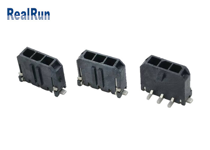 LCP UL 94V-0 3 κάθετος SMD επιγραφών καρφιτσών κασσίτερος μεταλλινών συνδετήρων κάλυψε 2-1445053-3