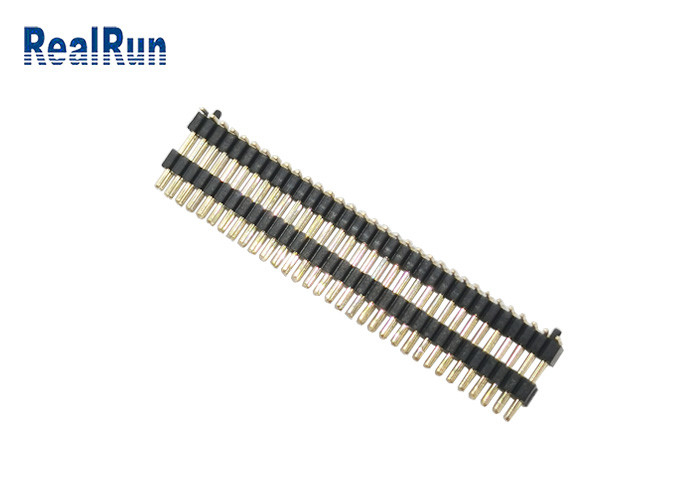 PA6T χρυσή λάμψη 1.0mm συνδετήρας SMT αρσενικό 2X33p επιγραφών καρφιτσών με το μετα διπλό πλαστικό στρώματος